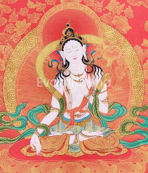 Thangka of White Tara Devi