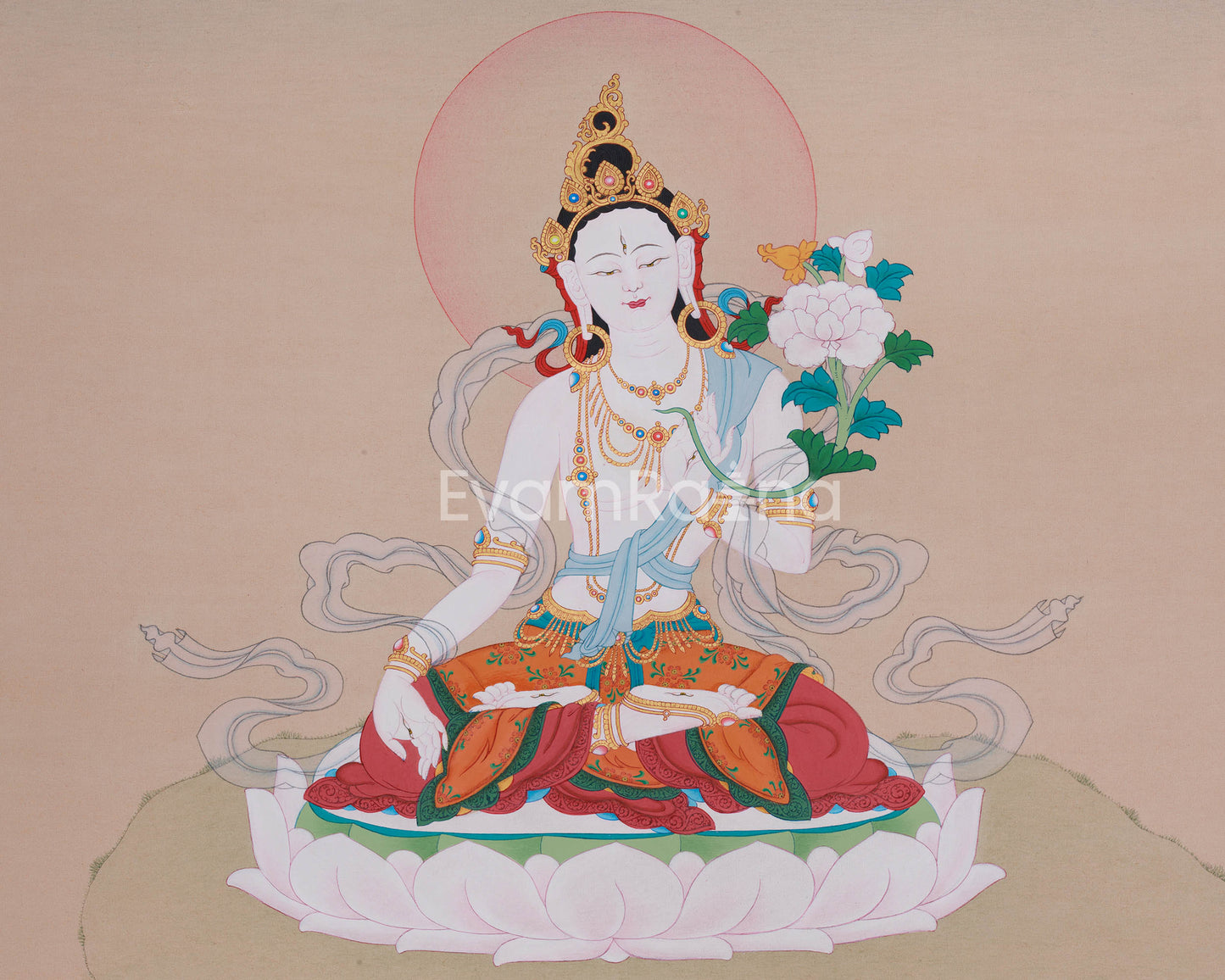 Goddess Sita Tara Thangka | Symbol of Wisdom, Power, and Compassion