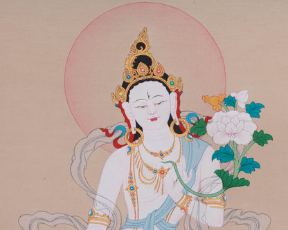 Goddess Sita Tara Thangka | Symbol of Wisdom, Power, and Compassion