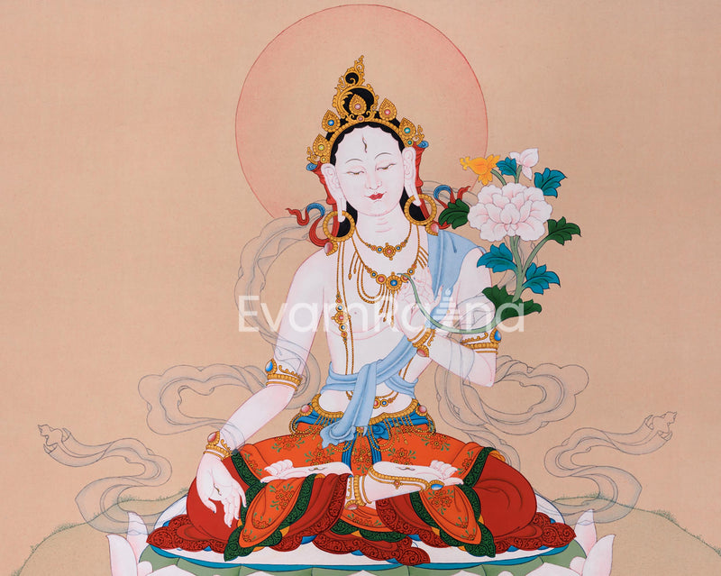 Wisdom and Compassion: Unveiling the Mystique of White Tara Thangka