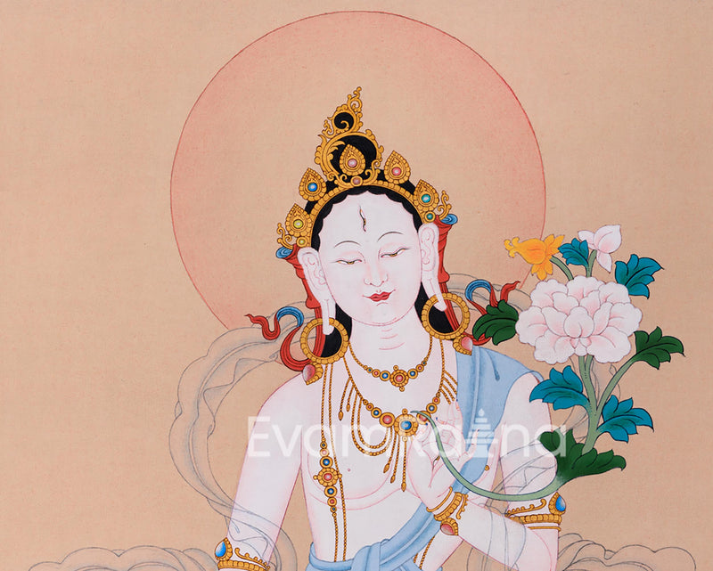 Wisdom and Compassion: Unveiling the Mystique of White Tara Thangka