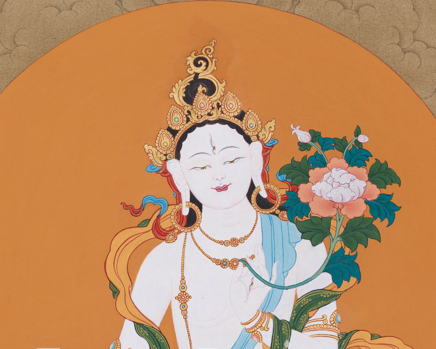 White Tara Bodhisattva | The Goddess of Compassion and Healing | Traditional Artwork