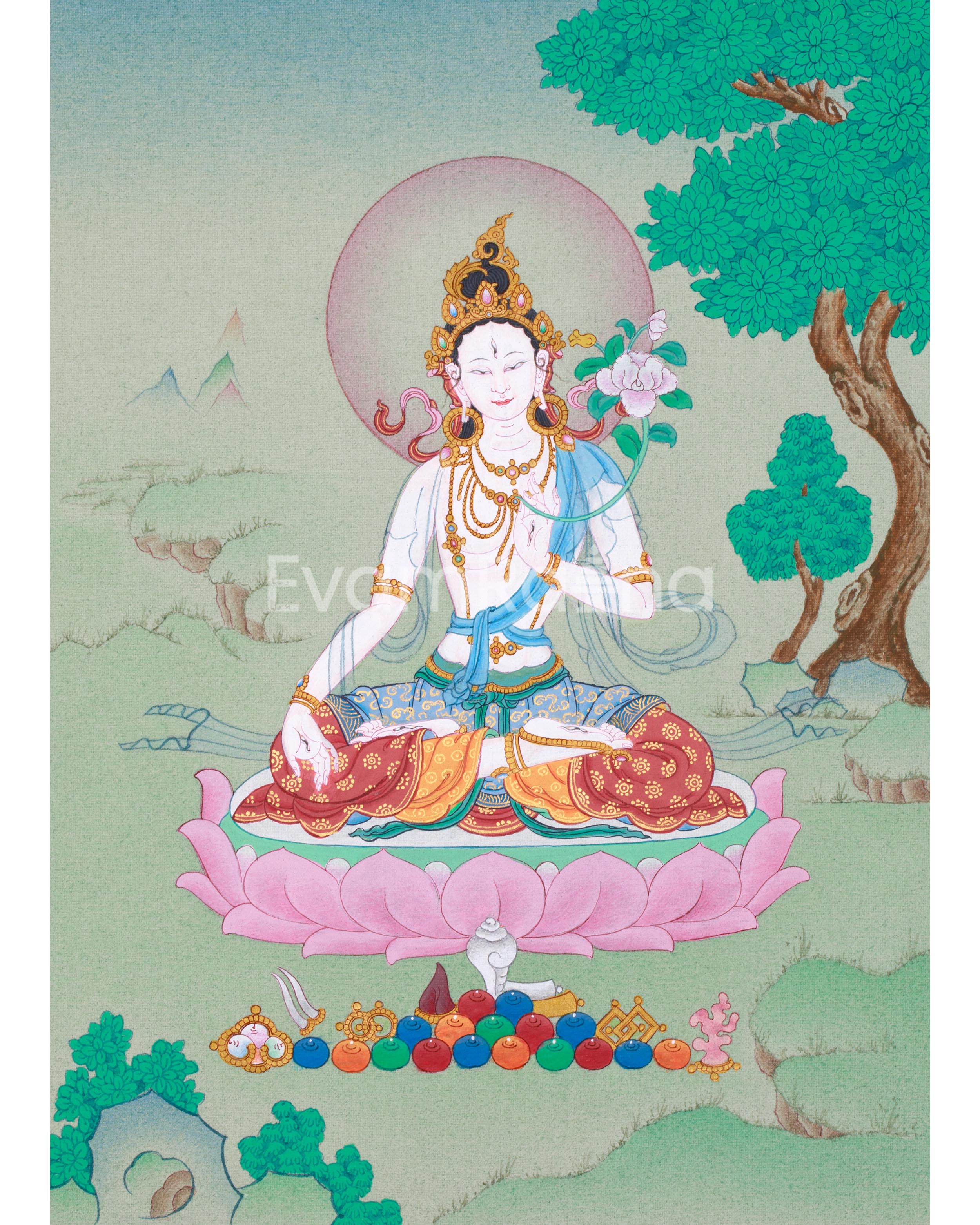 Healing Goddess Thangka