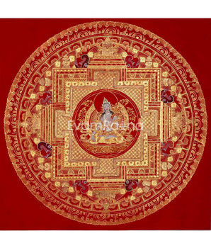 White Tara Mandala Thangka