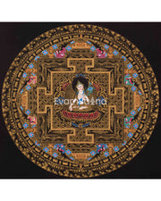 White Tara Mandala Thangka Painting
