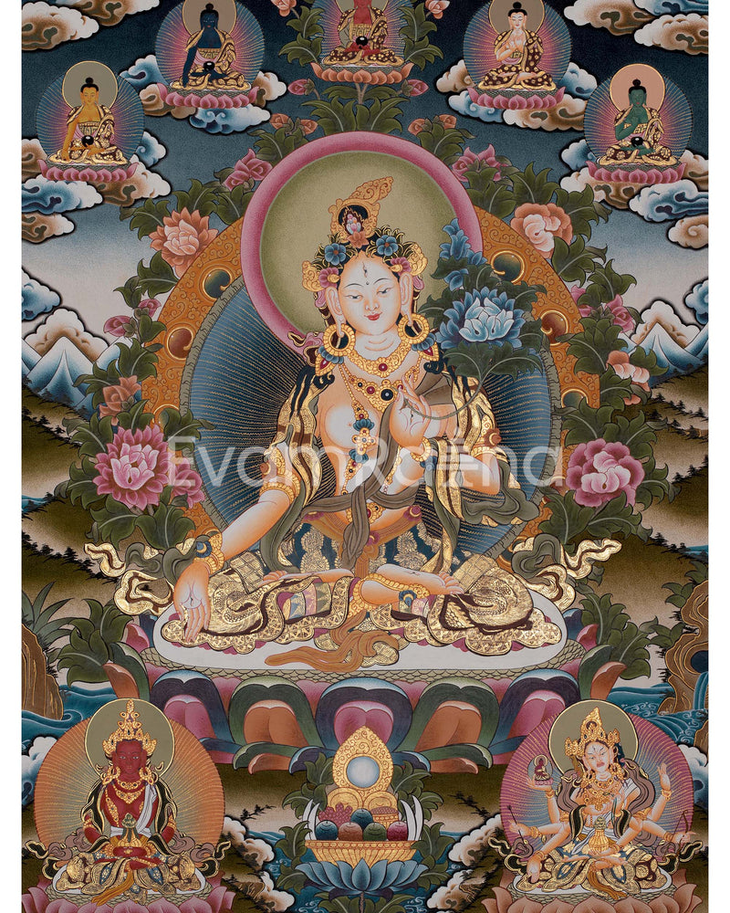 Divine White Tara Thangka