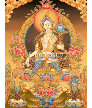 White Tara Thangka Painting