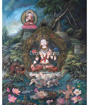 White Tara Thangka
