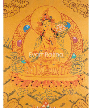 White Tara Thangka Painting