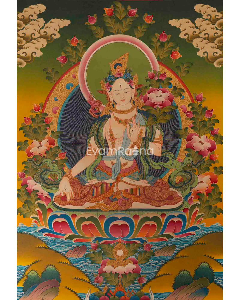 White Tara Thanka