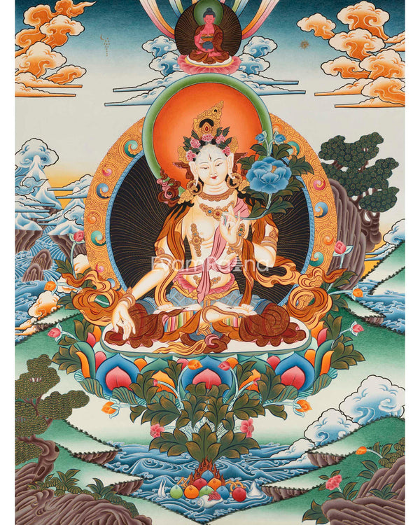 White Tara Thangka 