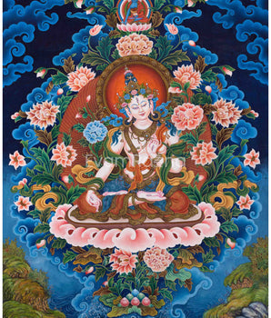 Newari Style White Tara Print