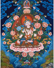 Newari Style White Tara Print 