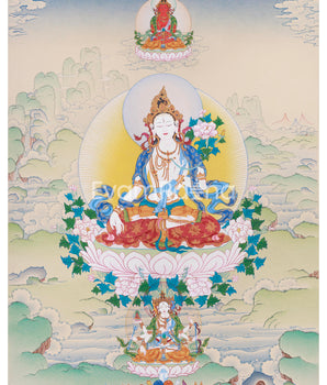 Buddhist Long-Life Deities: White Tara, Namgyalma, and Buddha Amitayus