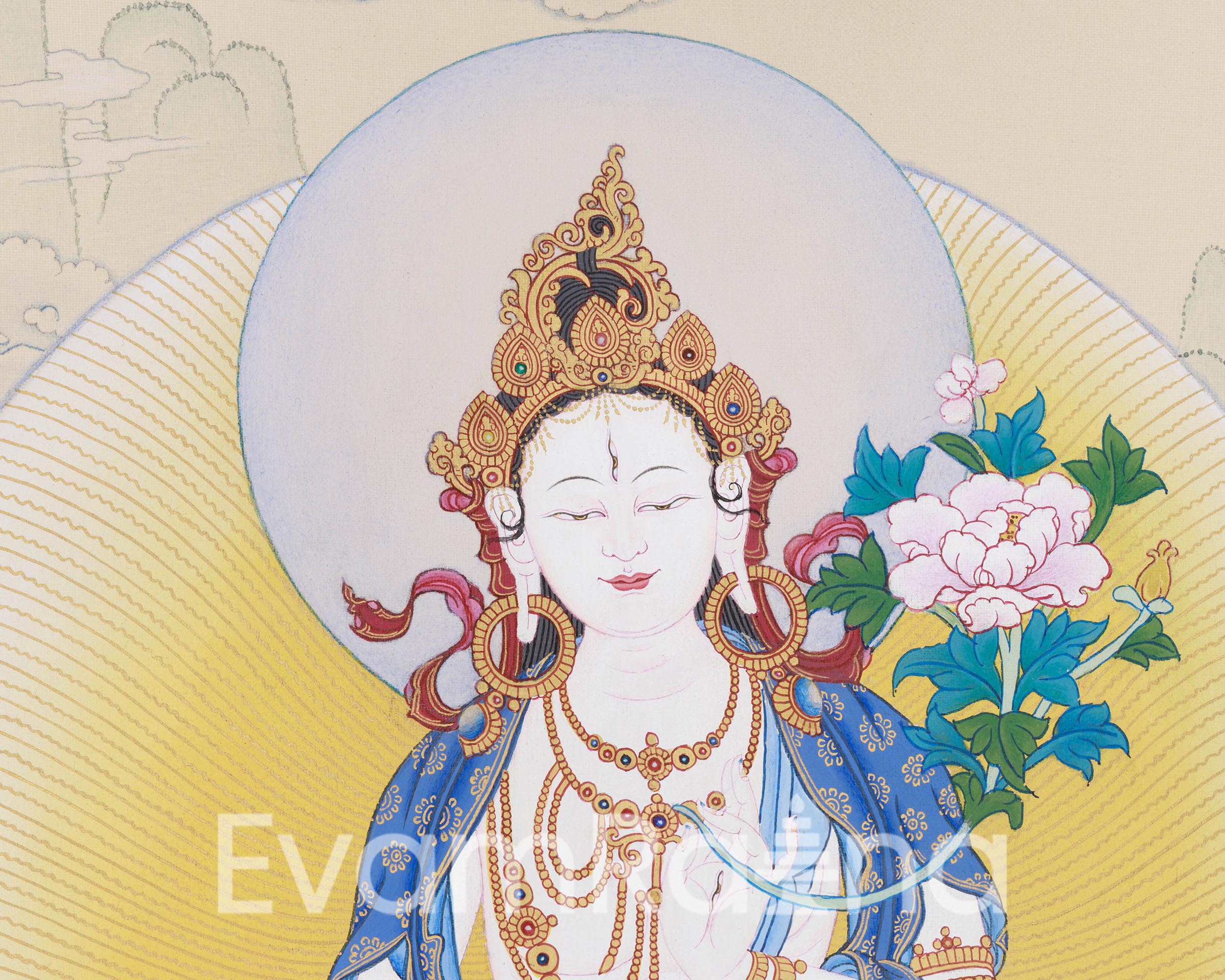 Buddhist Long-Life Deities: White Tara, Namgyalma, and Buddha Amitayus | Karma Gadri Artistry