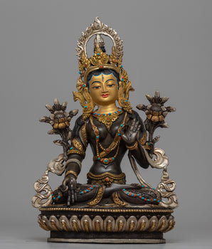 White Tara Meditation Statue