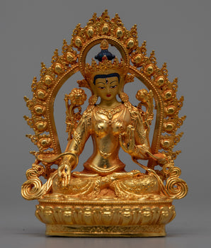 Machine Made White Tara Statue