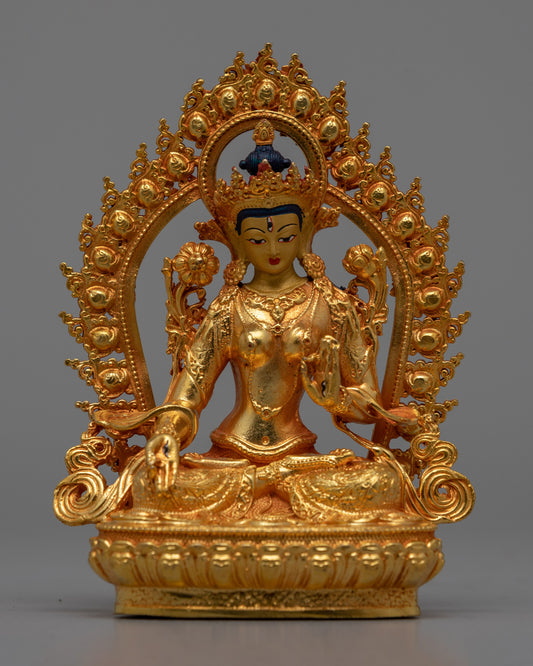 Machine Made White Tara Statue