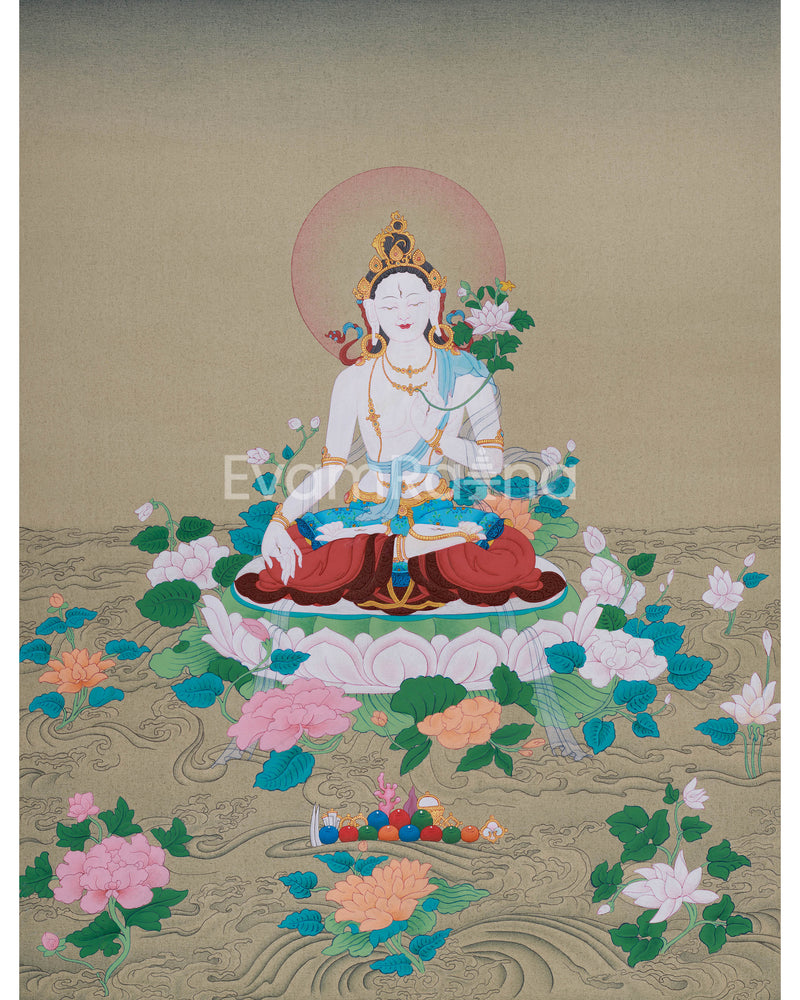 Female Buddha White Tara 