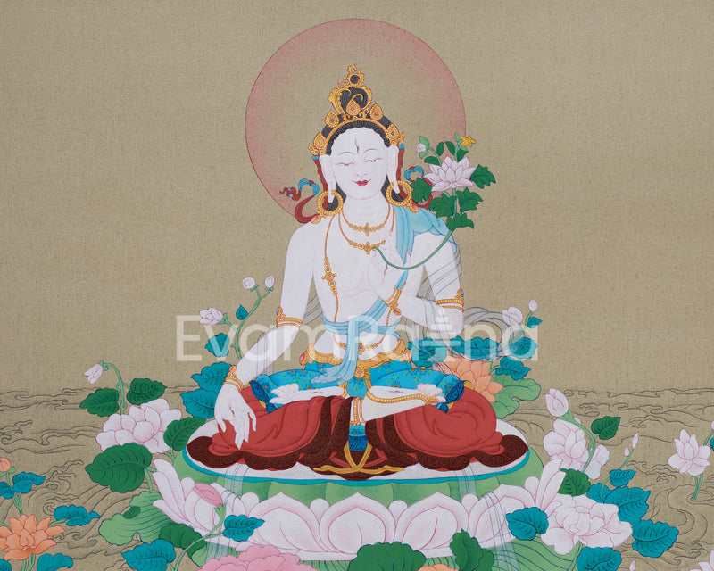 Female Buddha White Tara | Mother of Compassion | Healing & Protection Deity