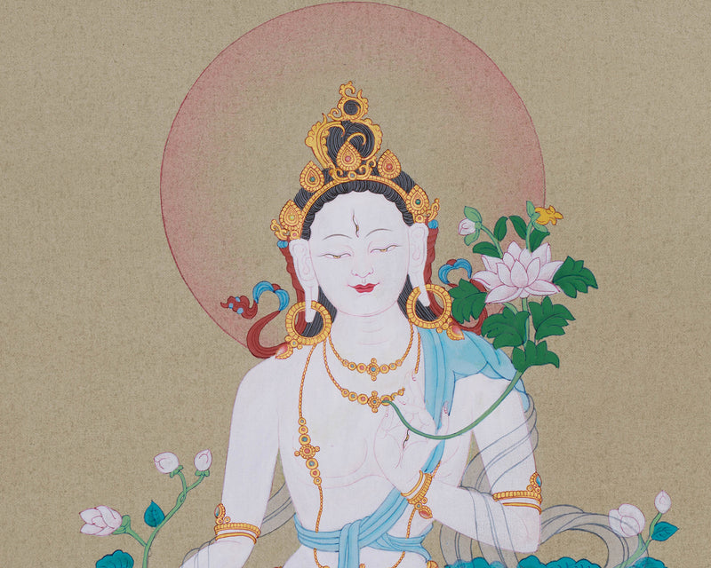 Female Buddha White Tara | Mother of Compassion | Healing & Protection Deity