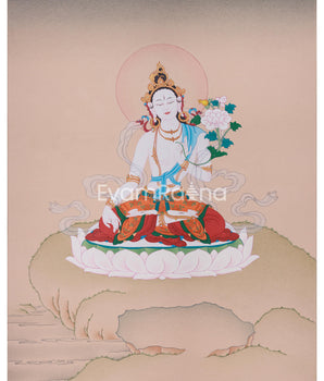 Longevity Goddess, White Tara Thangka