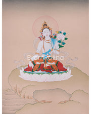 Longevity Goddess, White Tara Thangka
