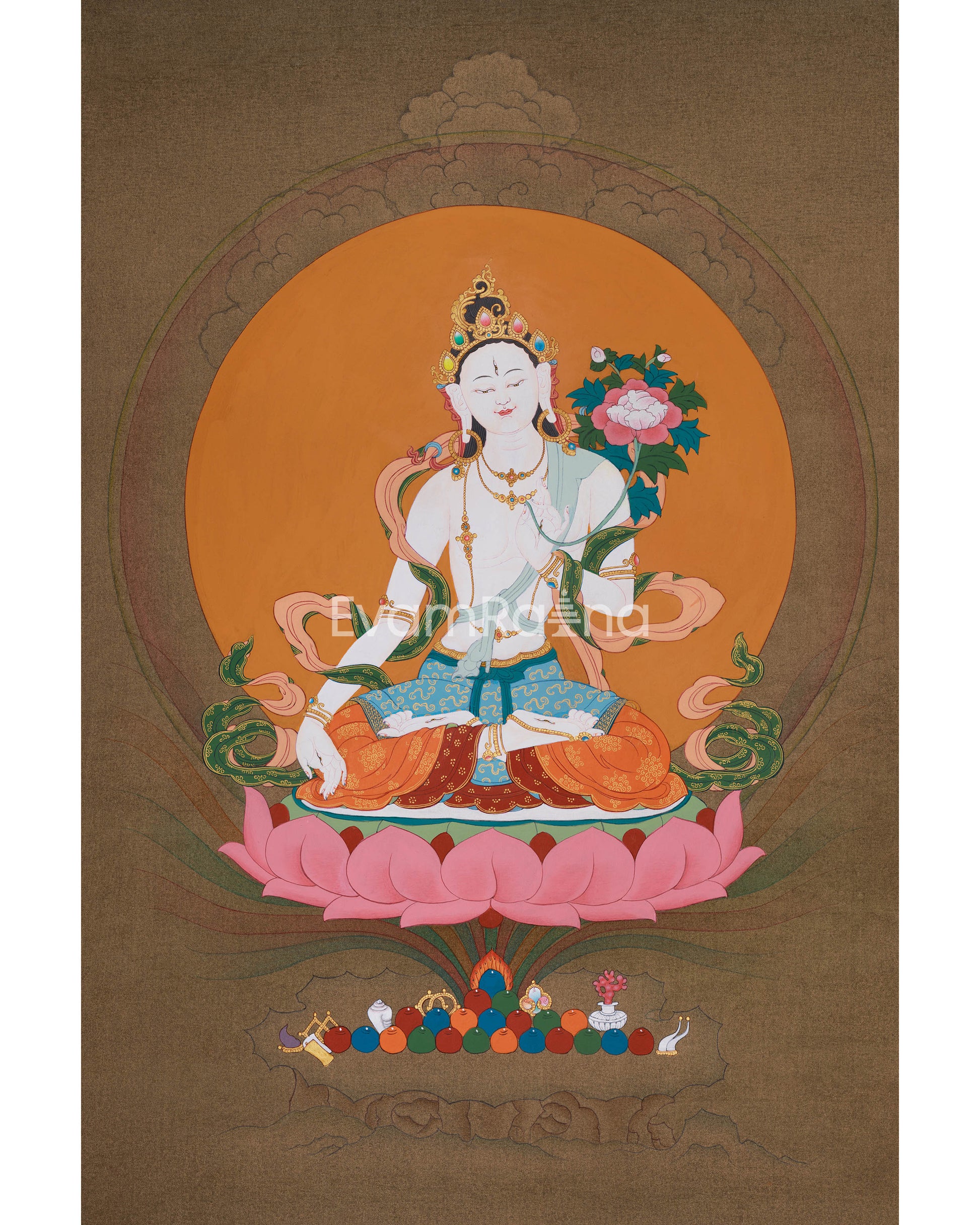 Hand Painted Sita Tara Thangka