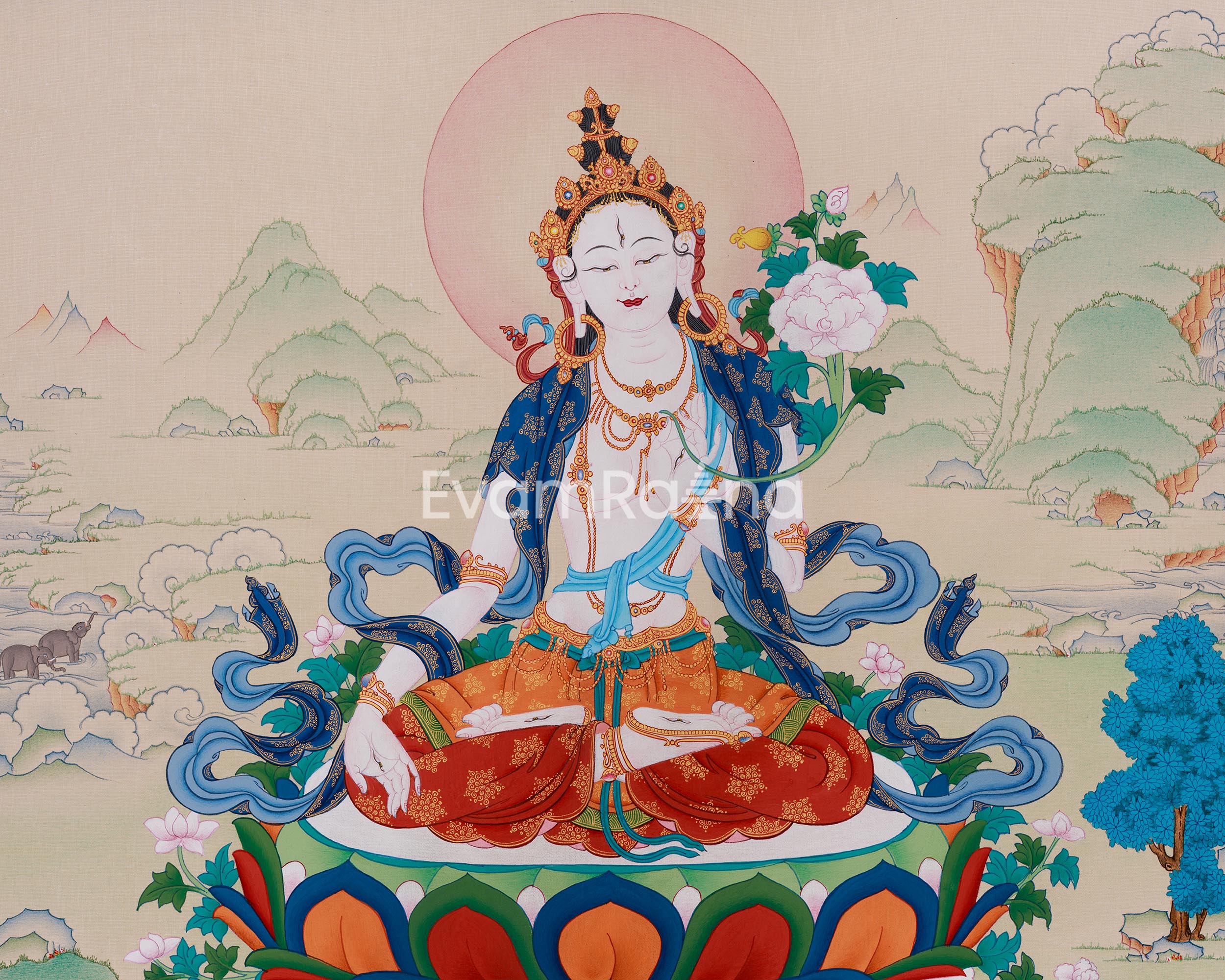 Sita Tara Goddess (White Tara) | Protector of Longevity and Compassion