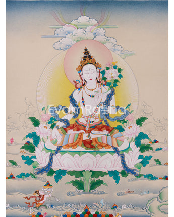 Traditional White Tara Compassion Deity