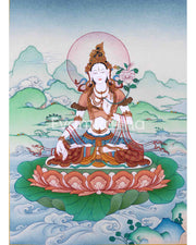 Small White Tara Thangka