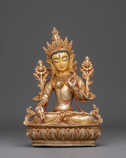 Meditation Goddess White Tara Statue | Symbol of Compassion and Healing