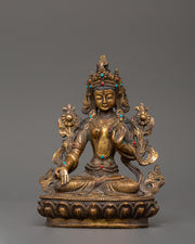 Tibetan White Tara Sculpture