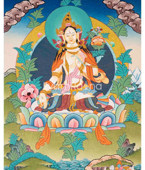 White Tara Thangka Painting