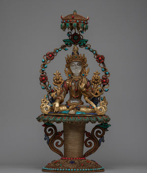Goddess White Tara Statue