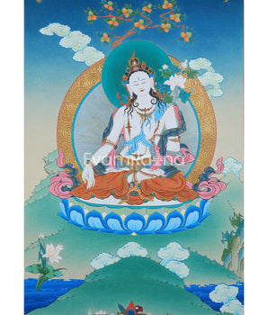 Graceful White Tara Thangka