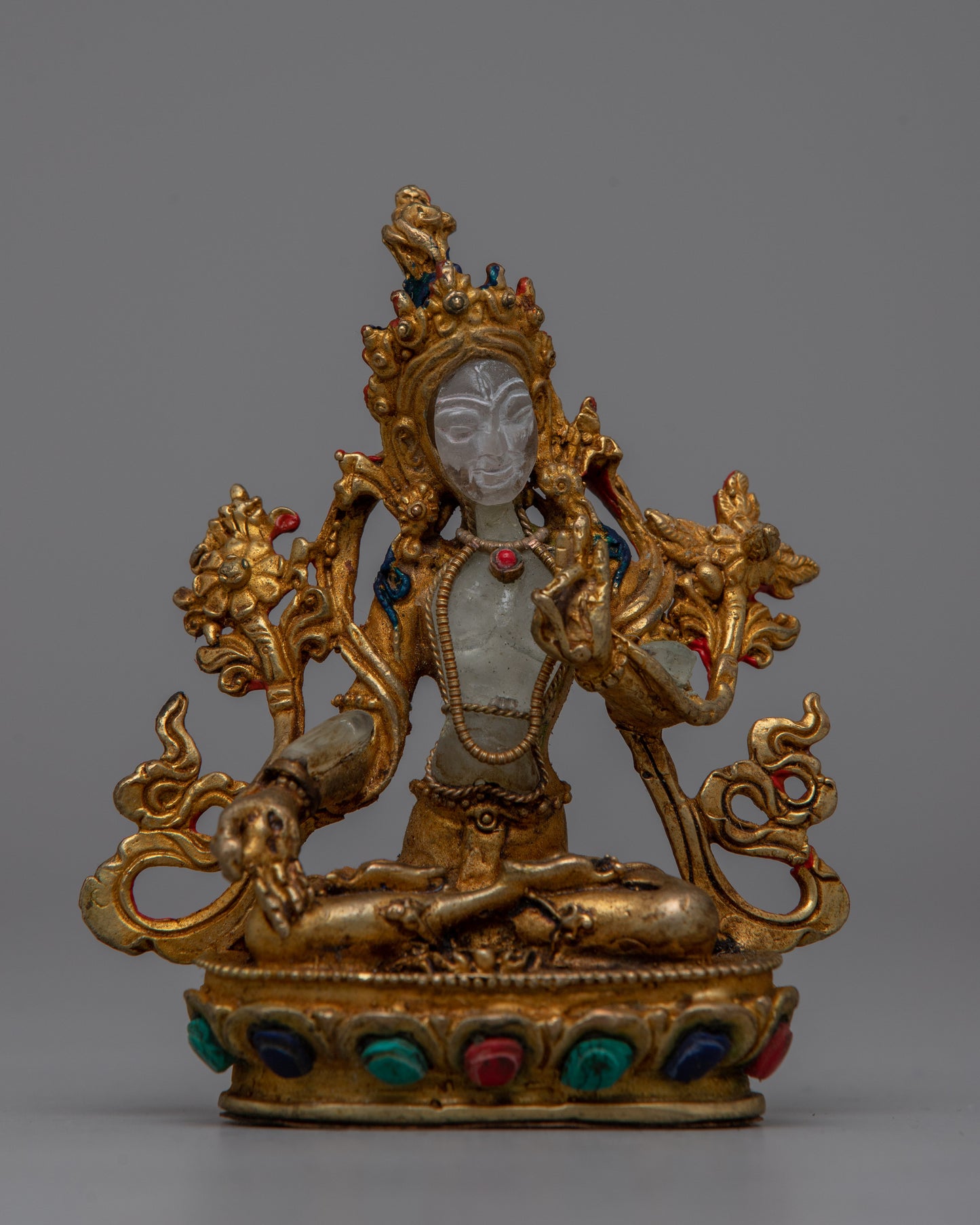 Small White Tara Statue | Graceful Representation of the Compassionate Tara