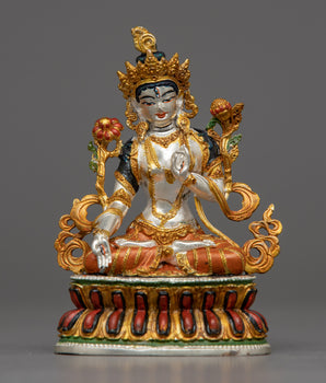 Mini White Tara Sculpture