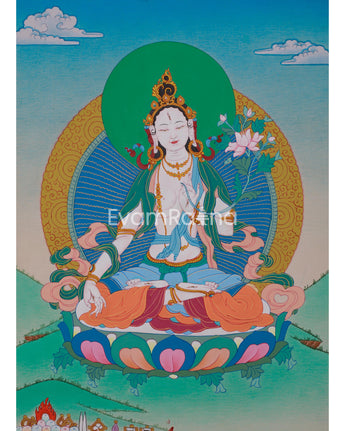 12-inches-white-tara-thangka-seven-eyed-goddess-of-longevity