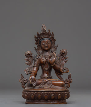 Handmade White Tara Spiritual Statue