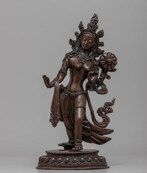 Female Buddah White Tara Statue