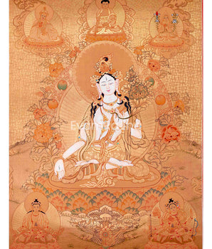 Tibetan White Tara Thangka