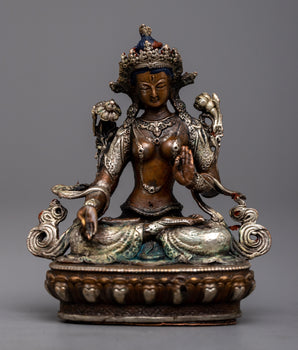 Small Machine Made White Tara Statue