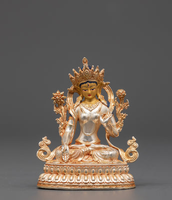 Longevity Icon White Tara Statue