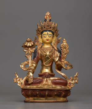 White Tara Copper Statue