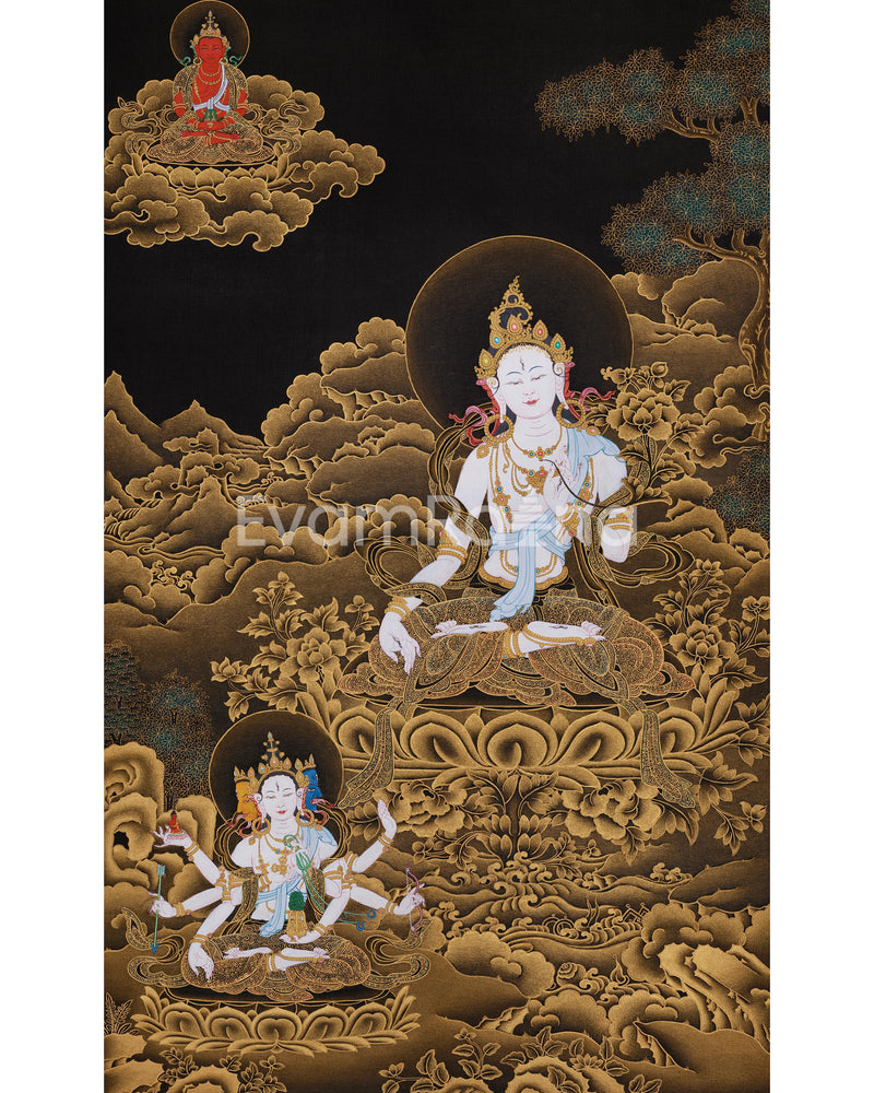 Three Deities of Long Life: White Tara