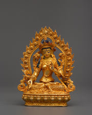 White Tara Meditation Sculpture | Traditional Buddhist Deity