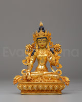 Handcrafted White Tara Buddhist Statue