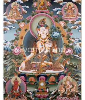 Big White Tara Thangka