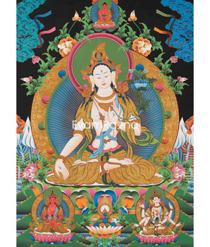 High Quality Original White Tara Thangka